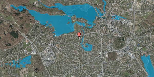 Oversvømmelsesrisiko fra vandløb på Bagsværdvej 133B, 1. tv, 2800 Kongens Lyngby