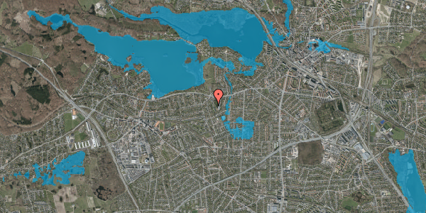 Oversvømmelsesrisiko fra vandløb på Bagsværdvej 133D, st. th, 2800 Kongens Lyngby