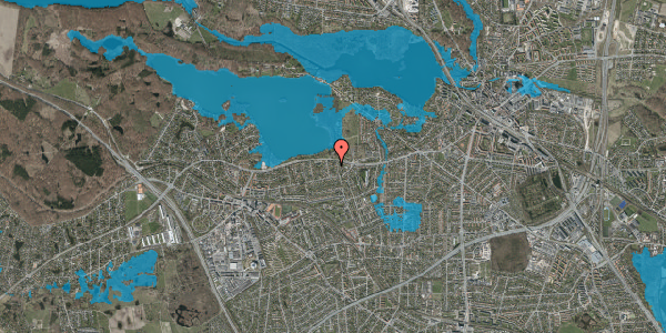 Oversvømmelsesrisiko fra vandløb på Birgitsvej 16, 2880 Bagsværd