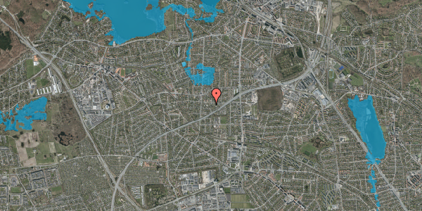 Oversvømmelsesrisiko fra vandløb på Christoffers Alle 63, 2800 Kongens Lyngby