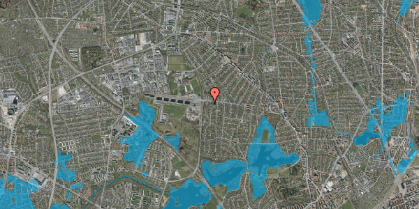 Oversvømmelsesrisiko fra vandløb på Dalen 7A, 2860 Søborg