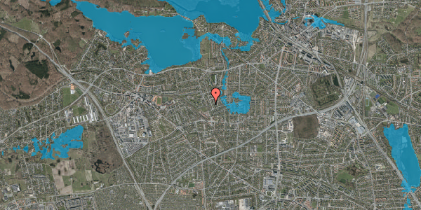 Oversvømmelsesrisiko fra vandløb på Einarsvej 110, 2800 Kongens Lyngby
