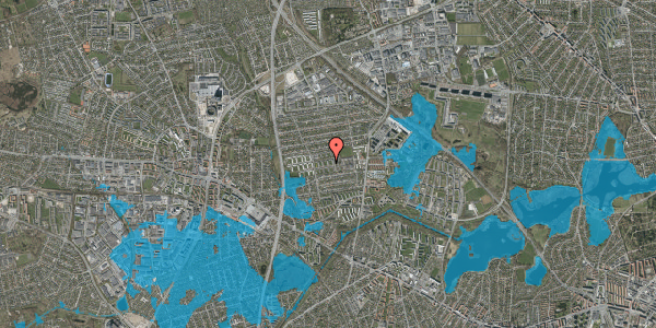 Oversvømmelsesrisiko fra vandløb på Ejsingvej 54, 1. mf, 2860 Søborg