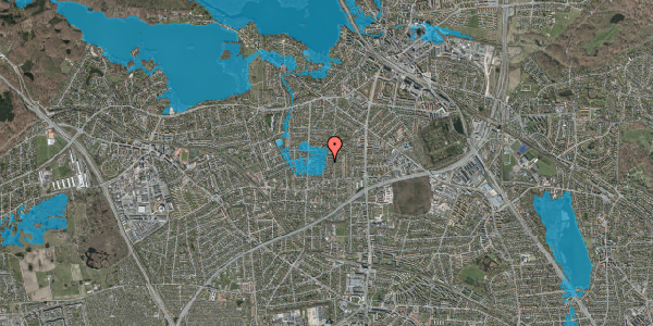 Oversvømmelsesrisiko fra vandløb på Elletoften 40, 2800 Kongens Lyngby