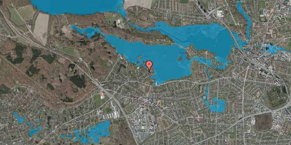 Oversvømmelsesrisiko fra vandløb på Elmevænget 19, 2880 Bagsværd