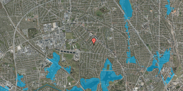 Oversvømmelsesrisiko fra vandløb på Frødings Alle 30, 2860 Søborg