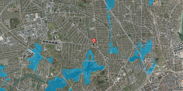 Oversvømmelsesrisiko fra vandløb på Gladsaxevej 28, 1. th, 2860 Søborg