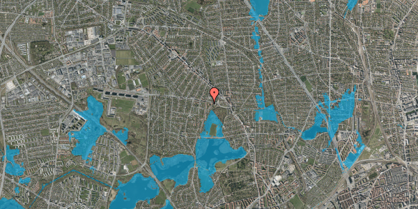 Oversvømmelsesrisiko fra vandløb på Gladsaxevej 33, 1. tv, 2860 Søborg