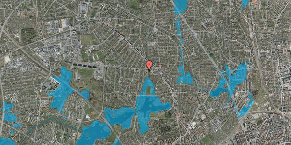 Oversvømmelsesrisiko fra vandløb på Gladsaxevej 33, 2. , 2860 Søborg