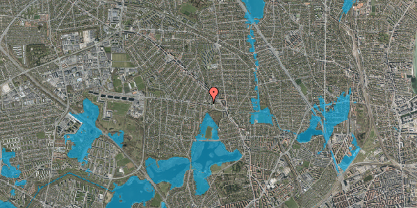 Oversvømmelsesrisiko fra vandløb på Gladsaxevej 34, st. th, 2860 Søborg