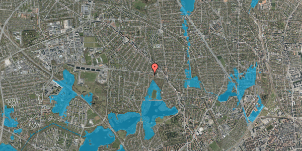 Oversvømmelsesrisiko fra vandløb på Gladsaxevej 35, st. , 2860 Søborg