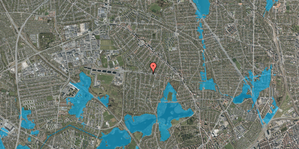 Oversvømmelsesrisiko fra vandløb på Gladsaxevej 99, 2860 Søborg
