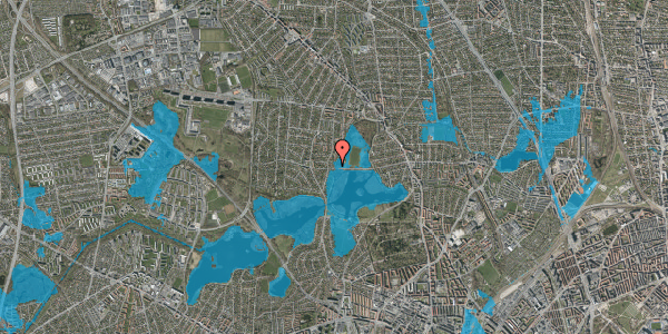 Oversvømmelsesrisiko fra vandløb på Grønnemose Alle 48, 2860 Søborg