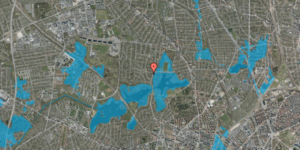 Oversvømmelsesrisiko fra vandløb på Grønnemose Alle 61B, 2860 Søborg