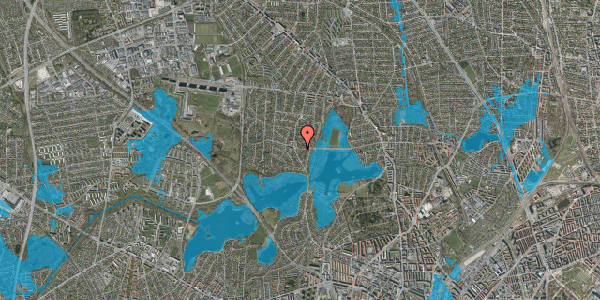 Oversvømmelsesrisiko fra vandløb på Grønnemose Alle 67, 2860 Søborg