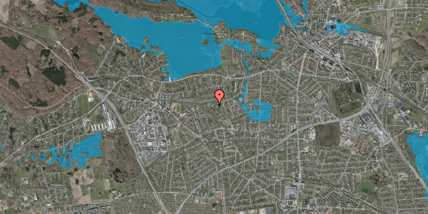 Oversvømmelsesrisiko fra vandløb på Halbjørnsvej 49, 2880 Bagsværd