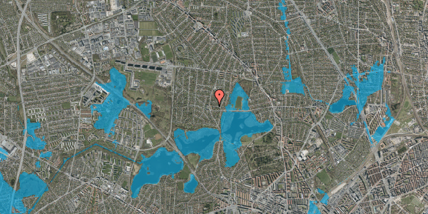 Oversvømmelsesrisiko fra vandløb på Havevej 13, 2860 Søborg