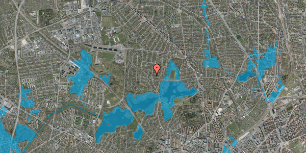 Oversvømmelsesrisiko fra vandløb på Havevej 20, 2. th, 2860 Søborg