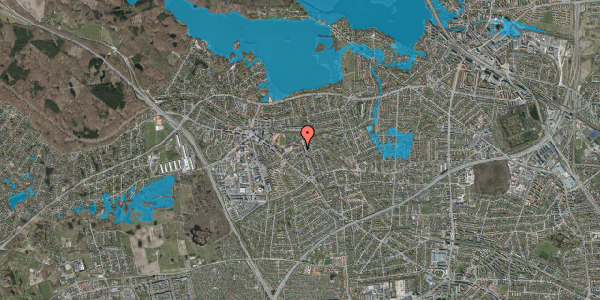 Oversvømmelsesrisiko fra vandløb på Hjaltesvej 17, 1. tv, 2880 Bagsværd