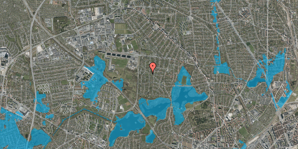 Oversvømmelsesrisiko fra vandløb på Holmevej 46, 2860 Søborg