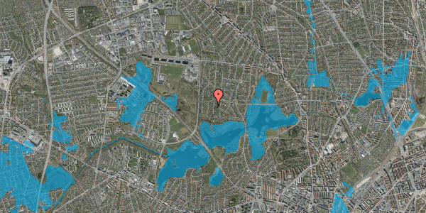Oversvømmelsesrisiko fra vandløb på Holmevej 82, 2860 Søborg