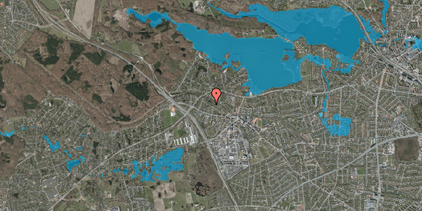 Oversvømmelsesrisiko fra vandløb på Højgårds Alle 26, 2880 Bagsværd