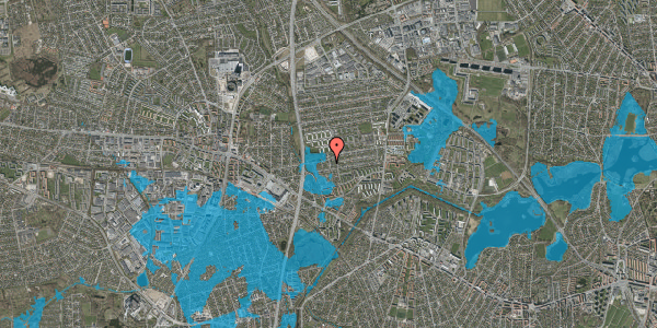 Oversvømmelsesrisiko fra vandløb på Jebjerg Alle 5, 2860 Søborg