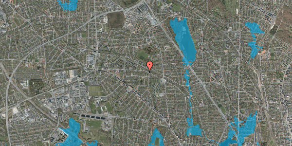 Oversvømmelsesrisiko fra vandløb på Kildebakkegårds Alle 45, 1. th, 2860 Søborg