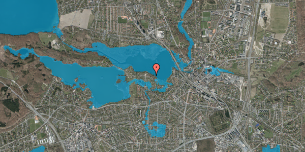 Oversvømmelsesrisiko fra vandløb på Kongshvilebakken 18, 2800 Kongens Lyngby