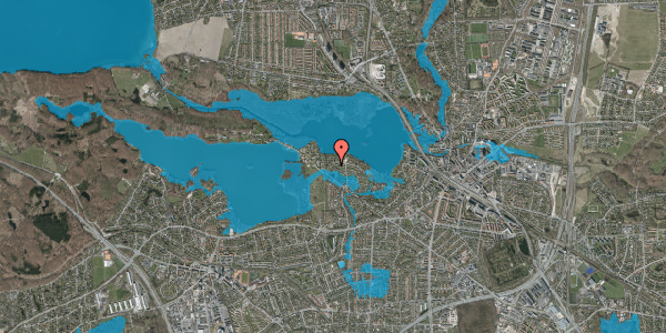 Oversvømmelsesrisiko fra vandløb på Kongshvilebakken 53, 2800 Kongens Lyngby