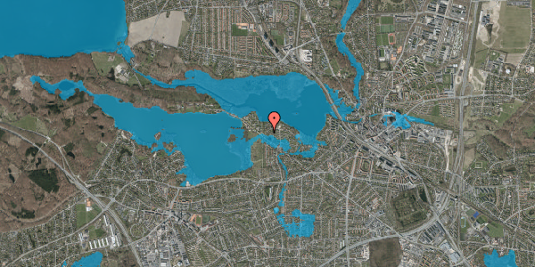Oversvømmelsesrisiko fra vandløb på Kongshvilebakken 57, 2800 Kongens Lyngby