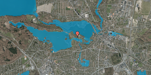 Oversvømmelsesrisiko fra vandløb på Kongshvilebakken 59, 2800 Kongens Lyngby