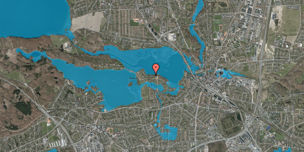 Oversvømmelsesrisiko fra vandløb på Kongshvilebakken 60, 2800 Kongens Lyngby