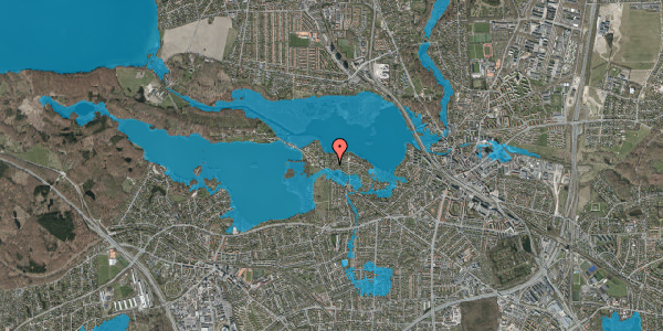 Oversvømmelsesrisiko fra vandløb på Kongshvilebakken 61, 2800 Kongens Lyngby