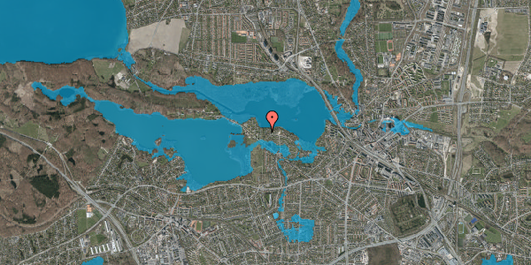 Oversvømmelsesrisiko fra vandløb på Kongshvilebakken 72, 2800 Kongens Lyngby