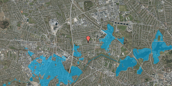 Oversvømmelsesrisiko fra vandløb på Krejbjergvej 78, 2860 Søborg