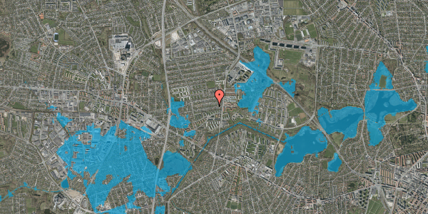 Oversvømmelsesrisiko fra vandløb på Lillegårds Alle 24, 2860 Søborg