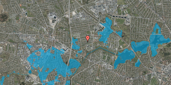 Oversvømmelsesrisiko fra vandløb på Lillegårds Alle 57, 2860 Søborg