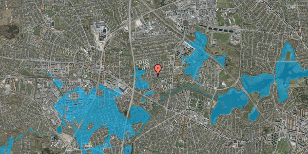 Oversvømmelsesrisiko fra vandløb på Lillegårds Alle 81, 2860 Søborg