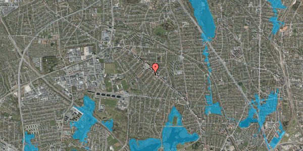 Oversvømmelsesrisiko fra vandløb på Lykkesborg Alle 9, 1. mf, 2860 Søborg