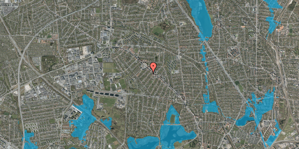 Oversvømmelsesrisiko fra vandløb på Lykkesborg Alle 9, 1. tv, 2860 Søborg