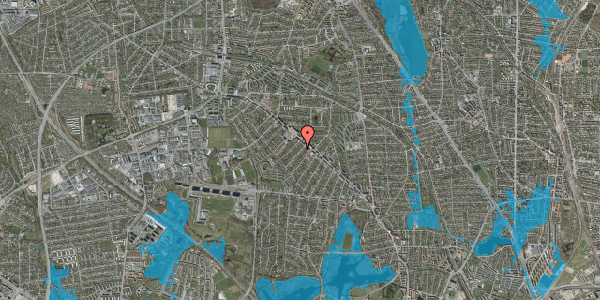 Oversvømmelsesrisiko fra vandløb på Lykkesborg Alle 12, st. , 2860 Søborg