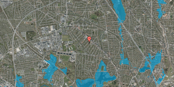Oversvømmelsesrisiko fra vandløb på Lykkesborg Alle 26, 2860 Søborg