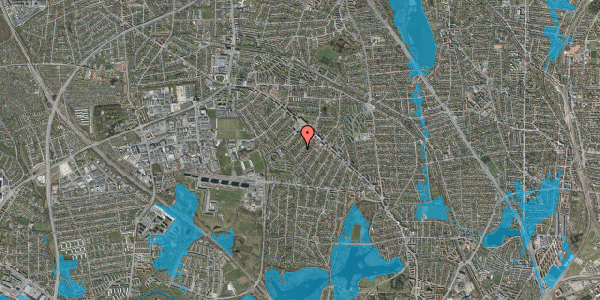 Oversvømmelsesrisiko fra vandløb på Lykkesborg Alle 32, 2860 Søborg