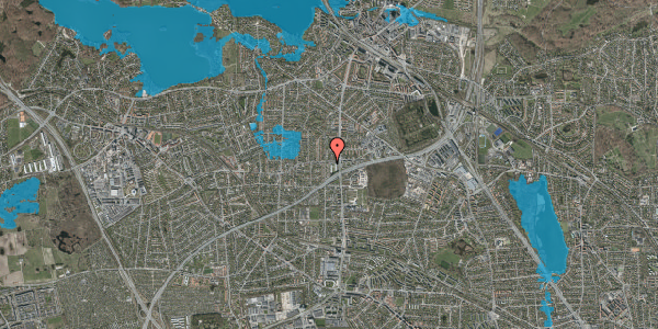 Oversvømmelsesrisiko fra vandløb på Lyngparken 3, 2800 Kongens Lyngby