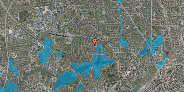 Oversvømmelsesrisiko fra vandløb på Magledalen 11, 2860 Søborg