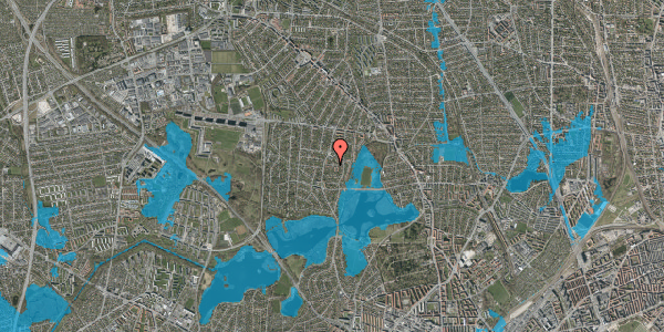 Oversvømmelsesrisiko fra vandløb på Maglestien 20, 2860 Søborg