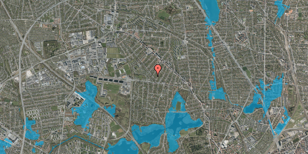 Oversvømmelsesrisiko fra vandløb på Marienborg Alle 8, 2860 Søborg
