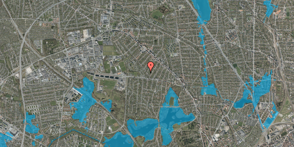 Oversvømmelsesrisiko fra vandløb på Marienborg Alle 13, 2860 Søborg