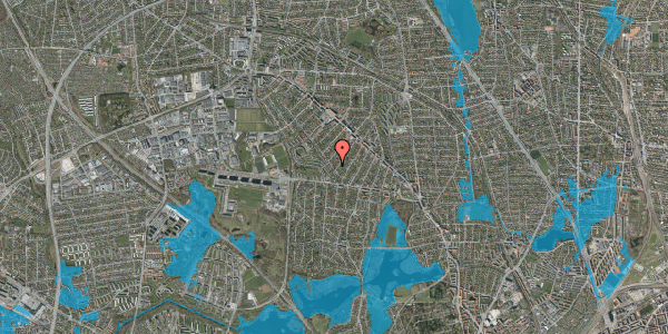 Oversvømmelsesrisiko fra vandløb på Marienborg Alle 16, 2860 Søborg
